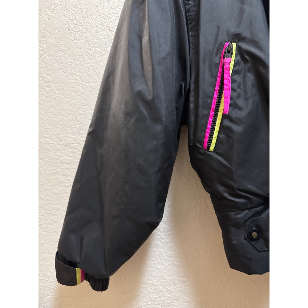 Alpine Design Kids Ski Jacket Gore Tex Black Pink Yellow Size 14 - Picture 5 of 8